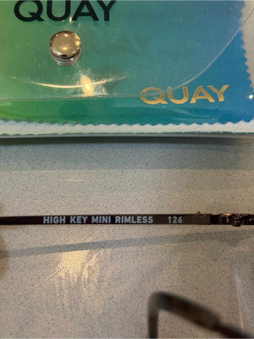 Quay Australia High Key Mini Rimless sunglasses - Picture 2 of 2